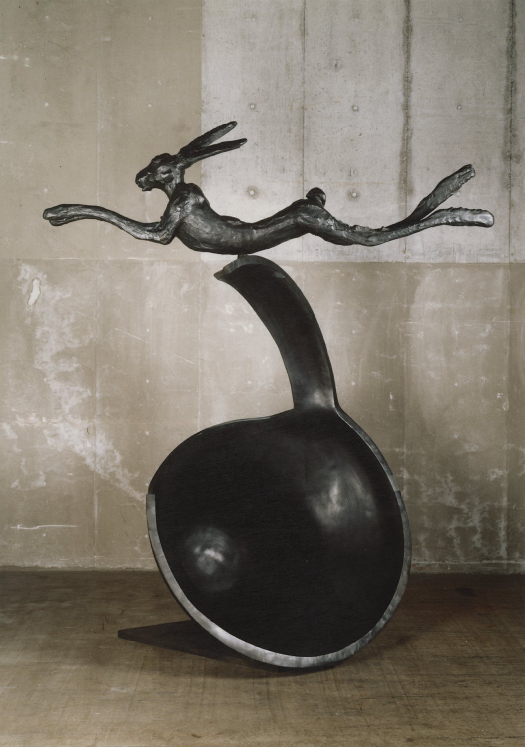 Leaping Hare on Curly Bell